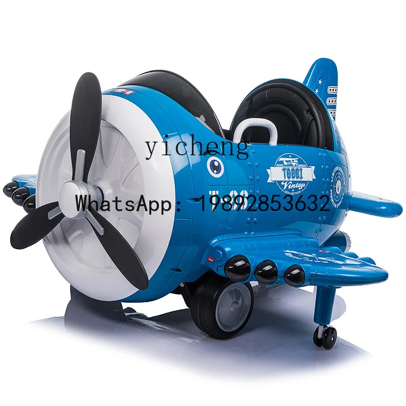 لعبة طائرات كهربائية للأطفال بأربع عجلات من AB وعربة أطفال محمولة للرضع مع جهاز تحكم عن بعد #3