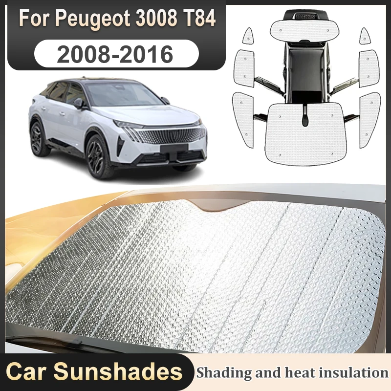 

Sun Visor For Peugeot 3008 Accessories MK1 2008-2016 T84 Car Windshield Sunshade Curtain Heat Insulation Anti-UV Protection Part