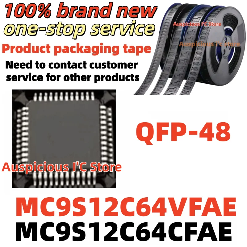 (1pcs) MC9S12C64 MC9S12C64VFAE MC9S12C64CFAE MC9S12 C64CFAE QFP-48
