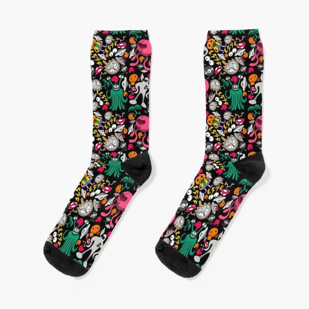 Earthbound Enemy Mash-Up Socks Fashion Socks Thermo Socks For Men