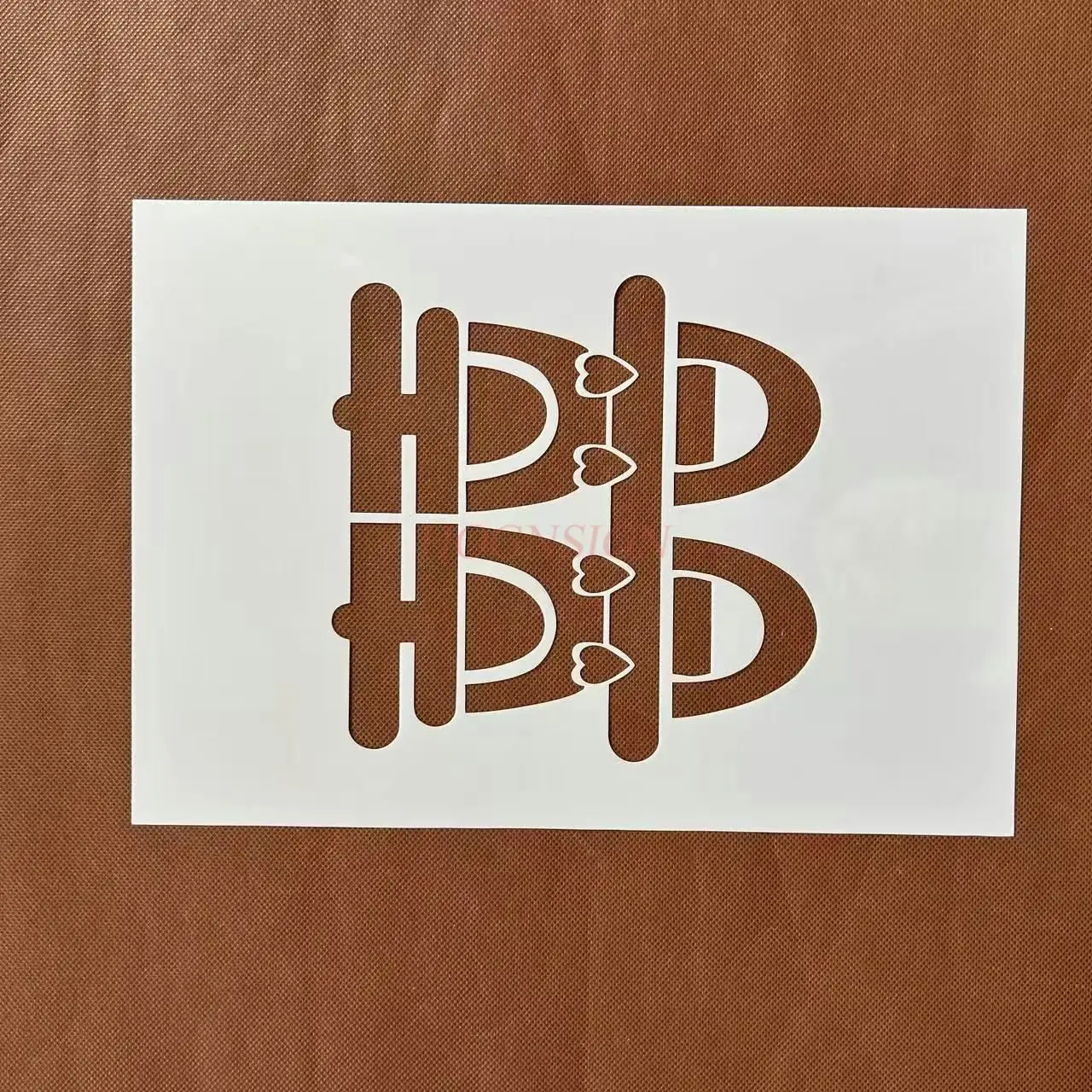 1 قطع زفاف سعيد مزدوج السعادة الخط الجوف خارج مرسومة باليد الكتابة على الجدران رذاذ اللوحة الزفاف الديكور قالب حاكم #5