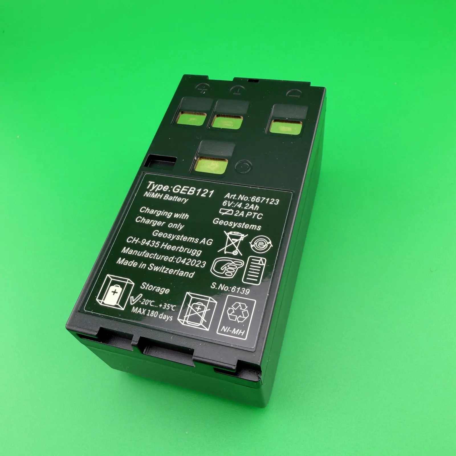 

6V 4200mAh GEB121 Battery For Leica TC302/402/402R/700/802 And TPS300/400/700/800/1100 Total Station Surveying