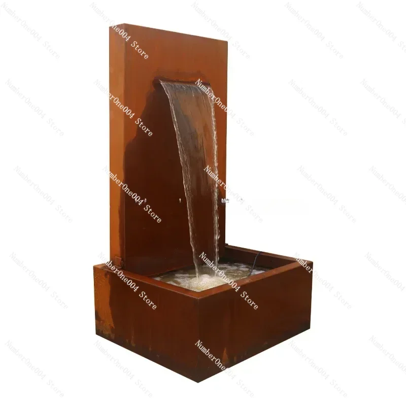 Glass Flow Wall Waterfall Curtain Courtyard Interior Modern Office Partition Water System Landscape Water Curtain Wall Screen