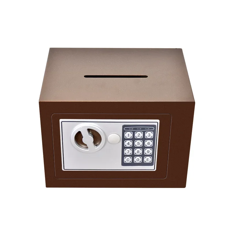 Steel mini safe Electronic password safe deposit box Safety protection gift deposit box storage box