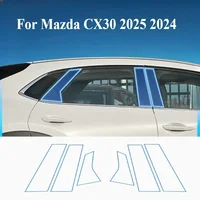 Para Mazda CX30 2025 2024, Accesorios Interiores, Película Transparente de TPU para Panel de Cambios, Consola Central GPS, Protección PPF Antiarañazos