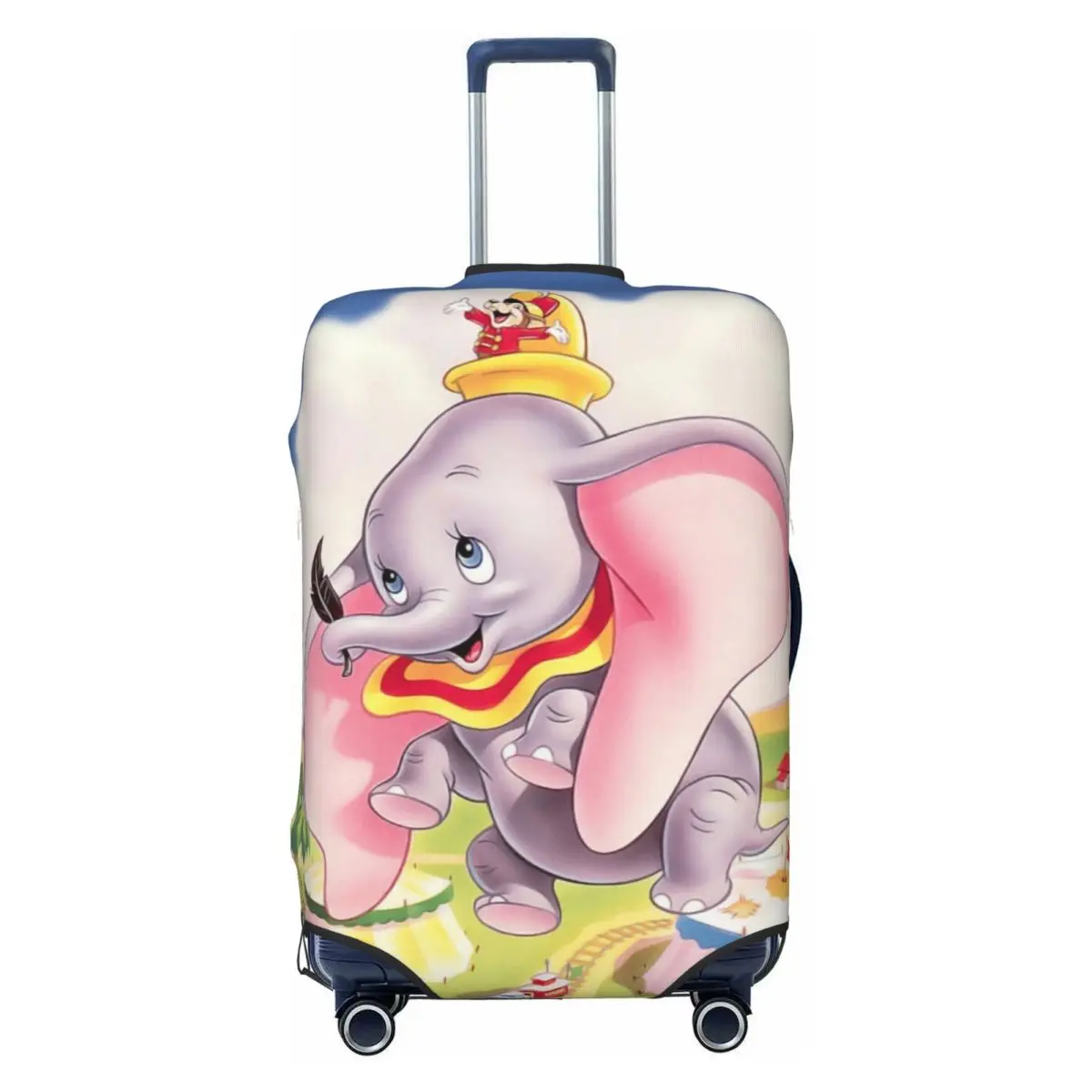 

Custom Dumbo Cartoon Luggage Cover Fashion Cute Elephant Suitcase Protector Covers Suit For 18-32 inch