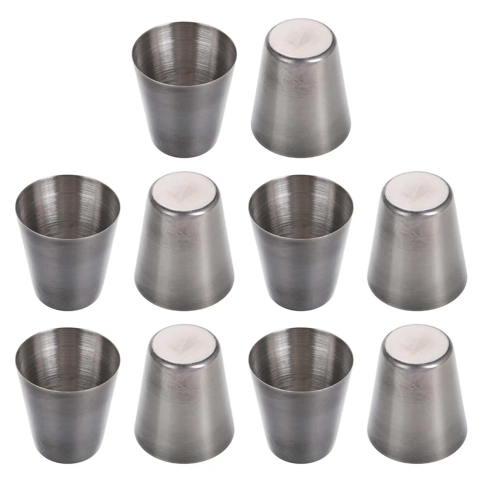 10pcs 15ml Stainless Steel Communion Cup Metal Goblet Holy Water Cup Church Religious Buddhist Offering Bowl
