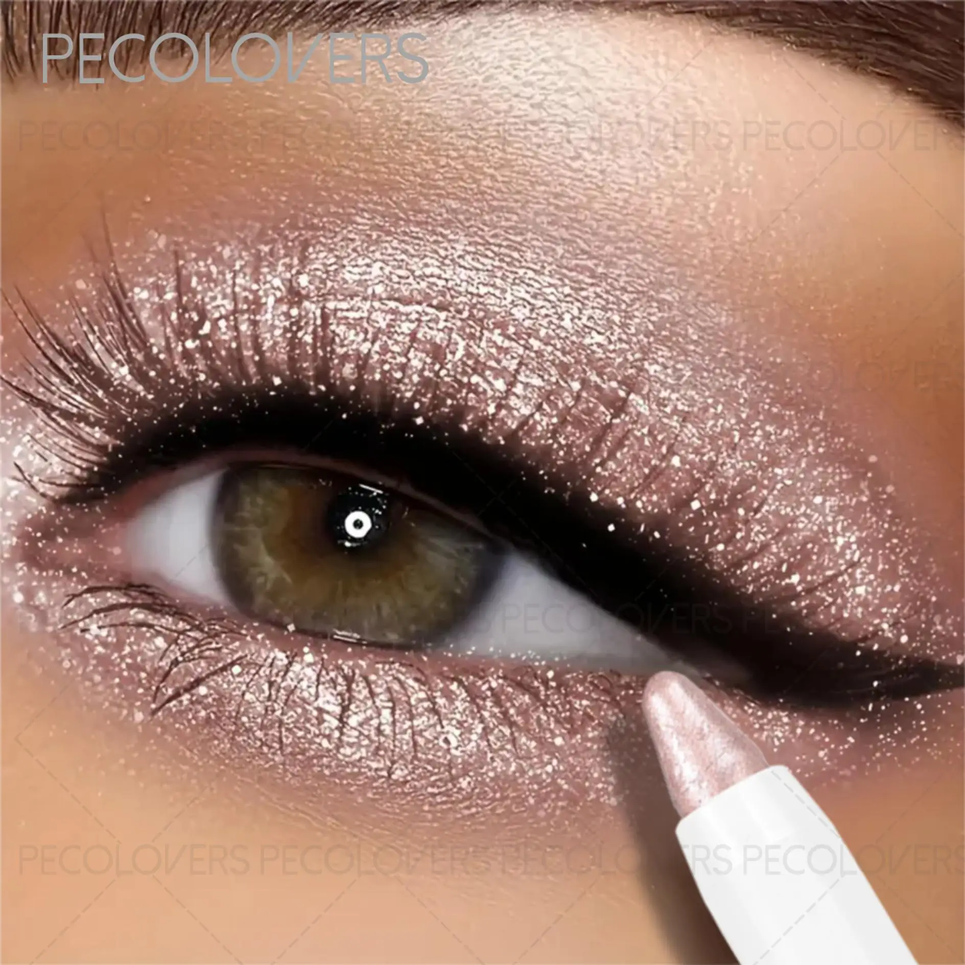 Barra de sombra de ojos con acabado brillante de larga duración, duradera e resistente al agua, crea un efecto de maquillaje de ojos perfecto para la vida diaria