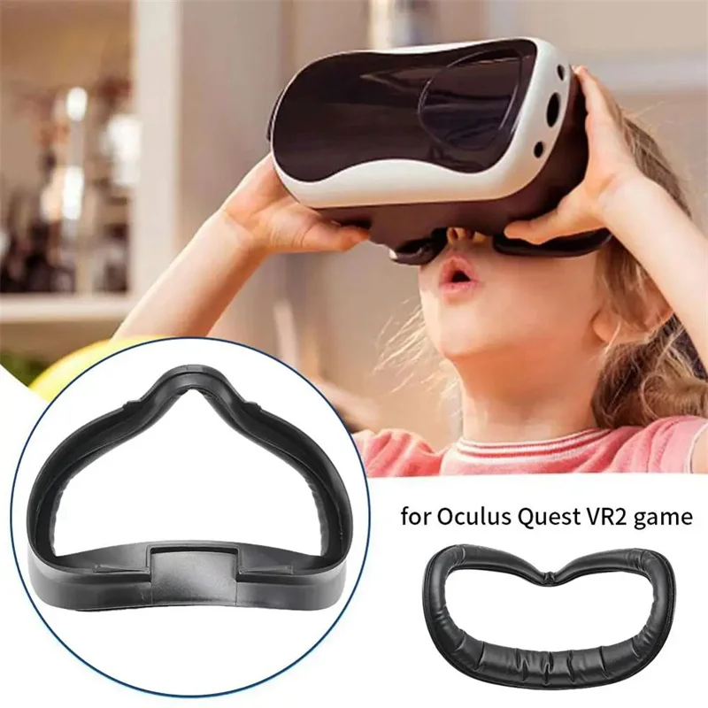 Funda Facial para Oculus Quest 2, cojín de PU, interfaz Facial, Kit de soporte, almohadilla para los ojos, accesorios