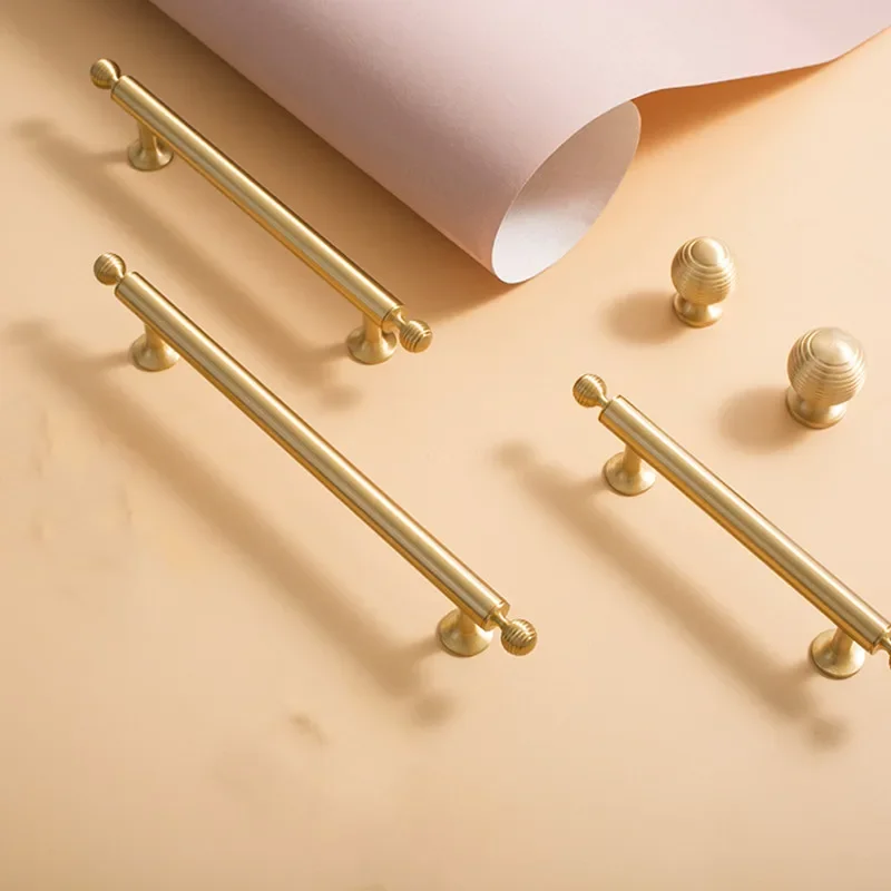 Furniture Handle French Light Luxury Wardrobe Door Handle Cabinet Creative Cabinet Drawer High-end Hot Selling  Ball Handle