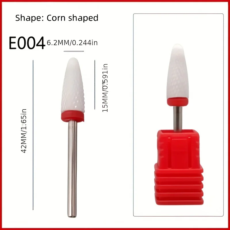 Ceramic Nail Drill Bits Set Milling Cutter for Electric Manicure Bit Flame Corn Files Pedicure Machine Polish Accesoires