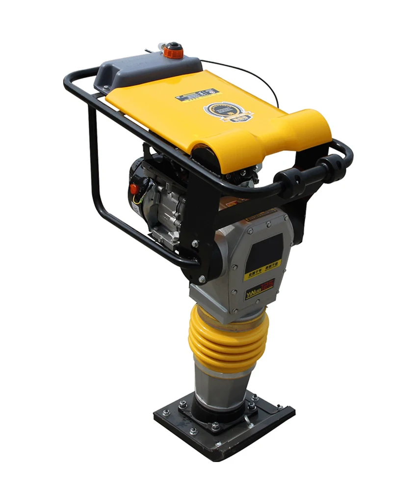 220V Rammer Listrik Permukaan Jalan Tamping Vertikal Kecil Rumah Tangga Tembaga Murni Motor Rammer Getaran Dampak Rammer