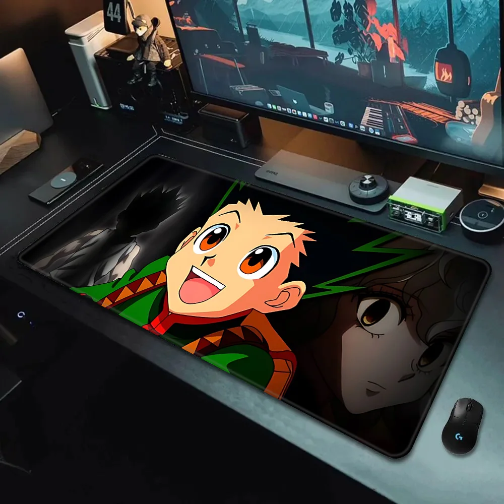 HUNTER×HUNTERs Killua Zoldyck Mousepad Printing Computer Gamers Locking Edge Non-slip Mouse Pad XXL90x40cm Keyboard PC Desk Pad