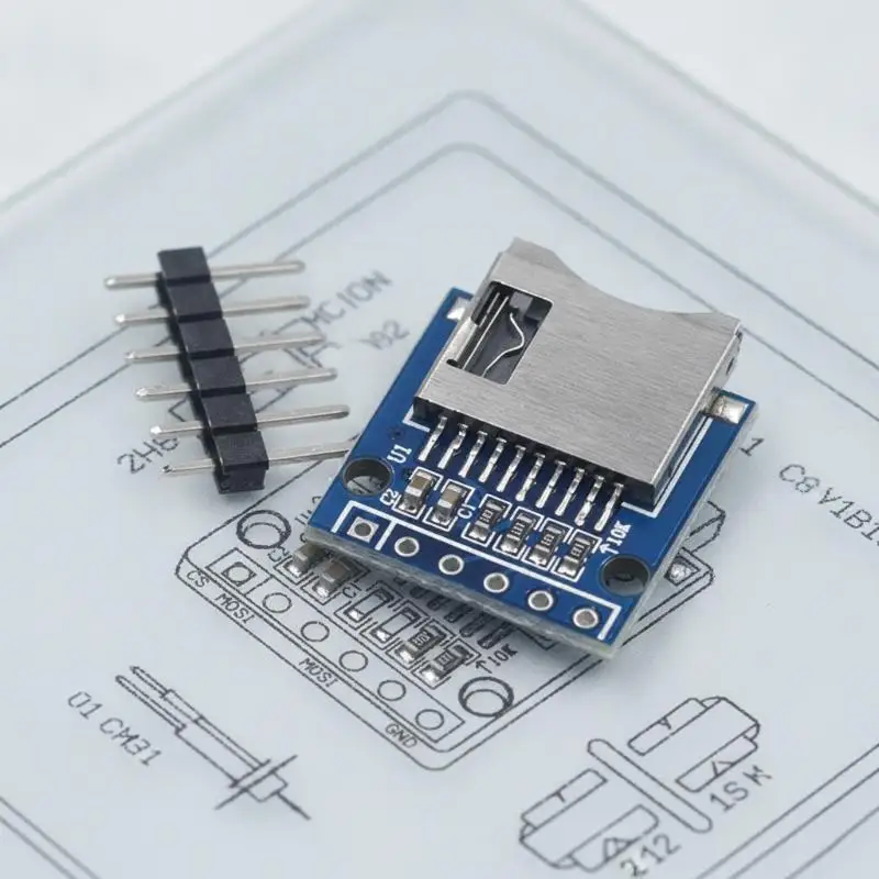3Pcs  Card Module SPI Interface Unsoldered TF Card Holders for DIY Smart Home Device Component Assembly
