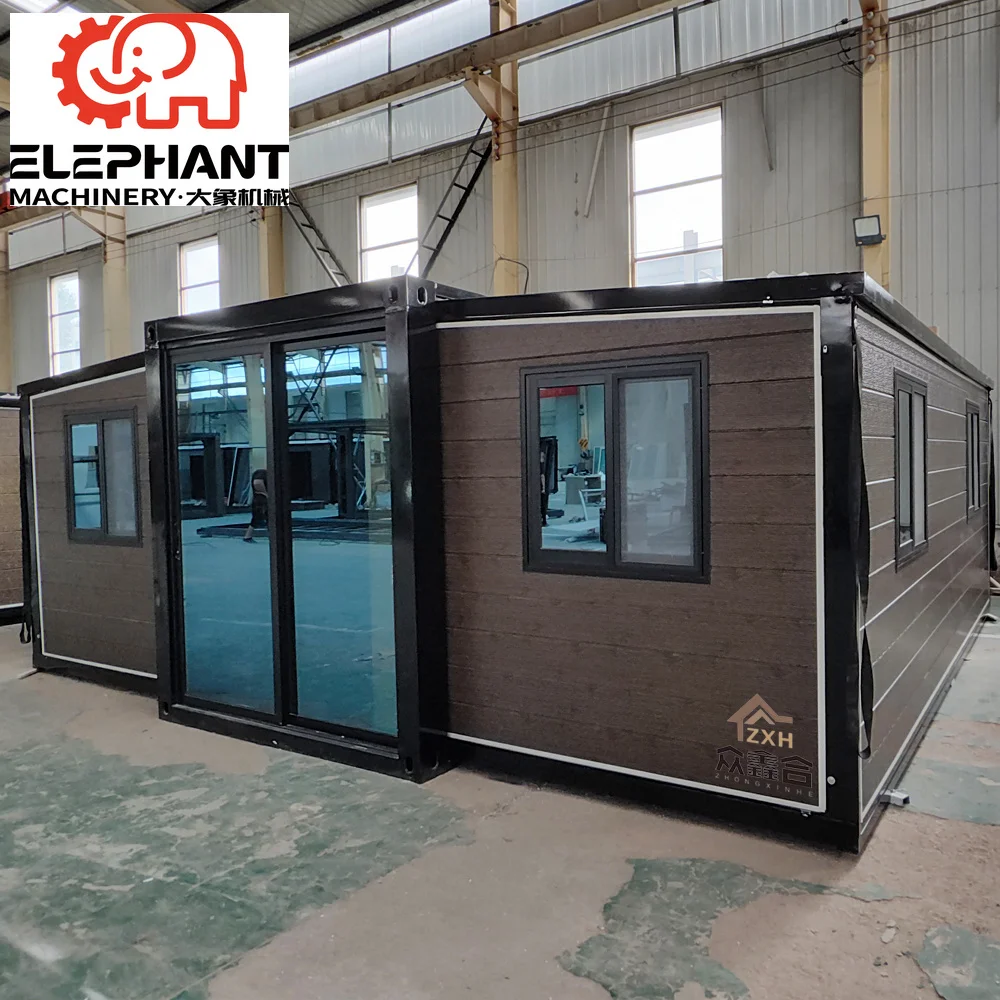 Australian Standards Expandable Design Prefabricated Steel Container House with Solar Panel 40 Container House