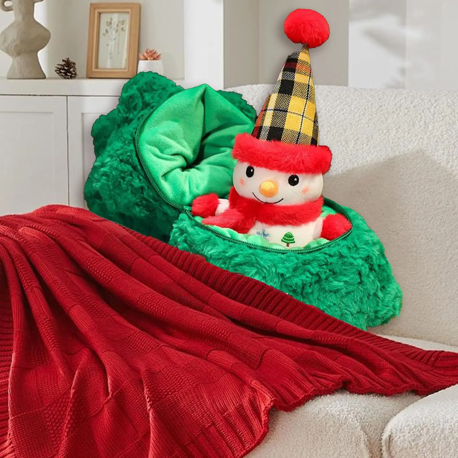 

Рождественская плюшевая игрушка, милая рождественская елка, домашний декор, Санта-Клаус, плюшевая кукла, чучело животного для спальни, гостиной, школьного общежития