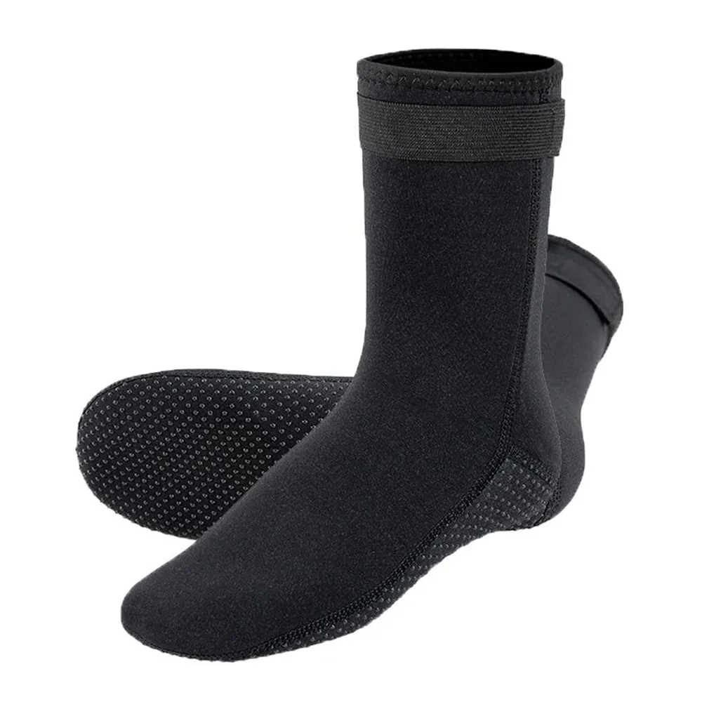 � ​ 3 mm Tauchsocken, rutschfeste Strandsocken, Thermo-Surfsocken, Schnorcheln, Kälteschutz, Größen 35–47 ​ Schnorchelzubehör – Detail 2