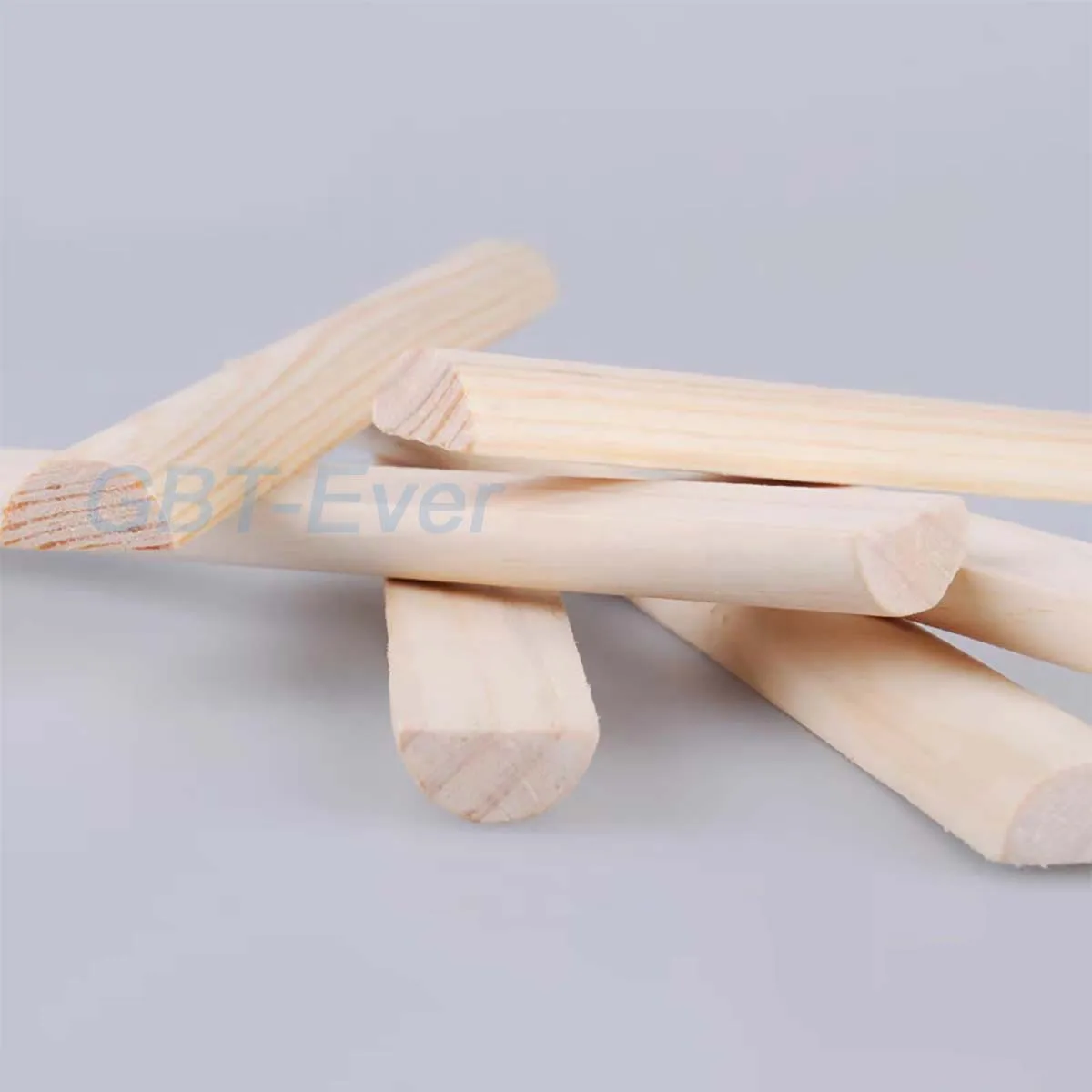 5/10Pcs Round DIY Wooden Pine Rods Sticks Building Model Woodworking Dia 8-28mm Length 100-300mm Semicircular Rod Craft Supplies