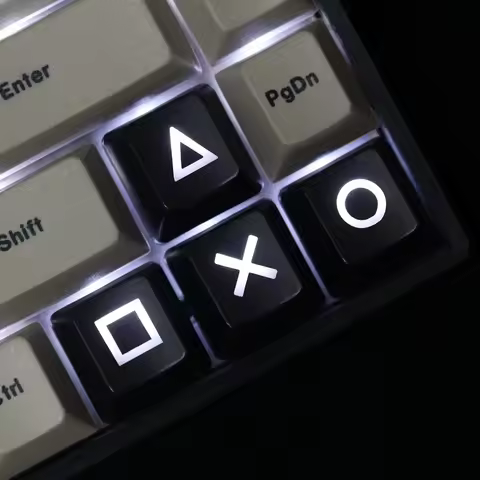 New Personality Cross Ring Square Triangle Direction Key Cap Mechanical Keyboard Custom ABS Key Cap Desktop Decor