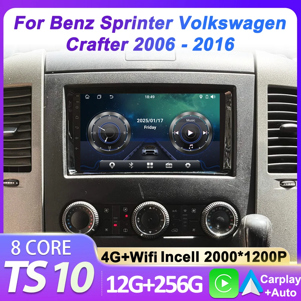 

For Mercedes Benz B200 Sprinter W906 W639 AB Class W169 W245 Viano Vito 2din Car Multimedia Video Player Autoradio Carplay Wifi