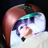 New Style 7 Color LED Mask Machine for Spa Acne Removal Anti-Aging Red Light Therapy Facial Sprayer Beauty Equipment Salon Use