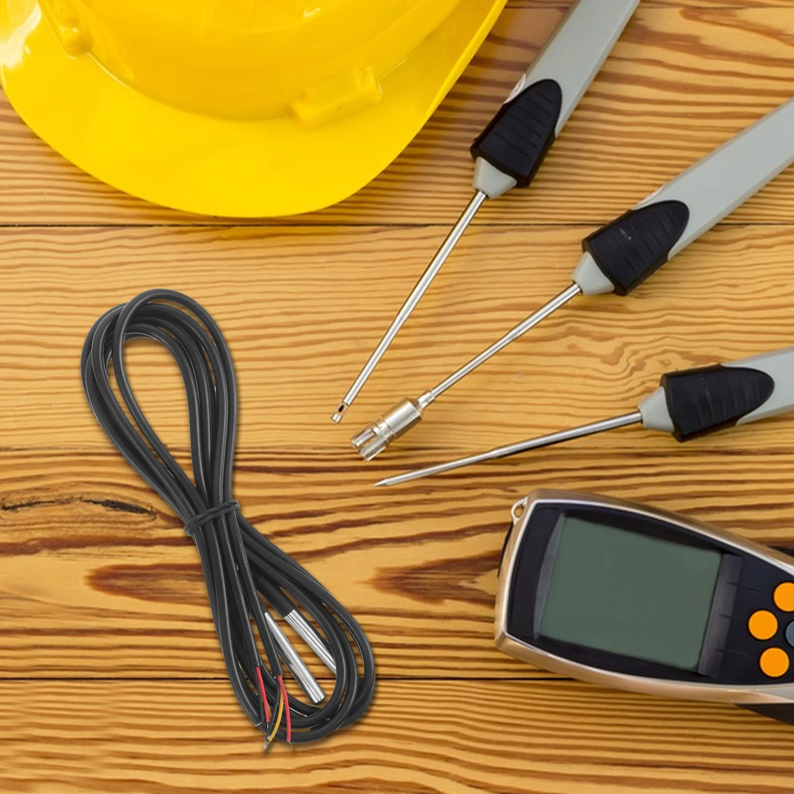 

2Pcs Waterproof Temperature Probe Stainless Steel Accurate Real Time Monitoring for Air Conditioning