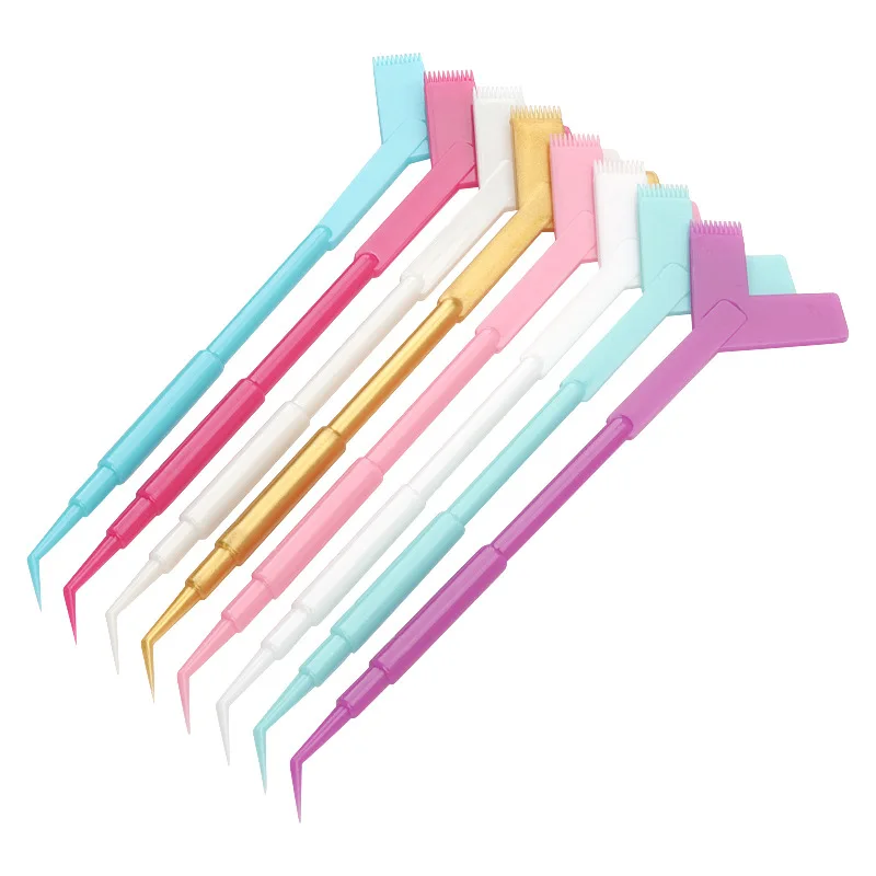 

50 шт., пластиковая палочка для завивки ресниц, инструмент для наращивания ресниц, Y-образная расческа, щипцы для подъема ресниц, аппликатор, кисти для макияжа