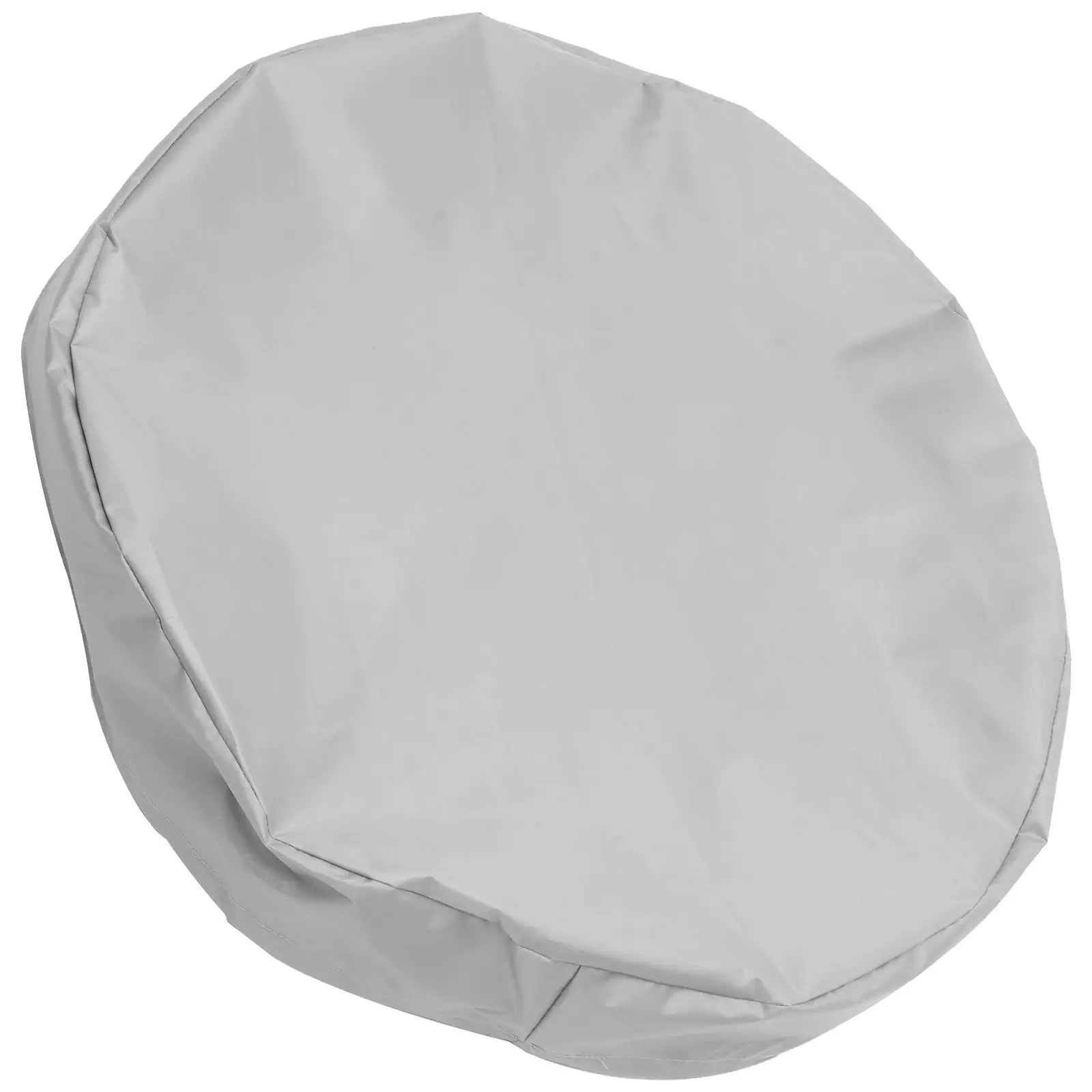 Sealed Bucket Top 65x10cm Gray Oxford Cloth Waterproof Outdoor Rain Barrel Protective Drawstring for 55 Gallon Drums Trash Cans