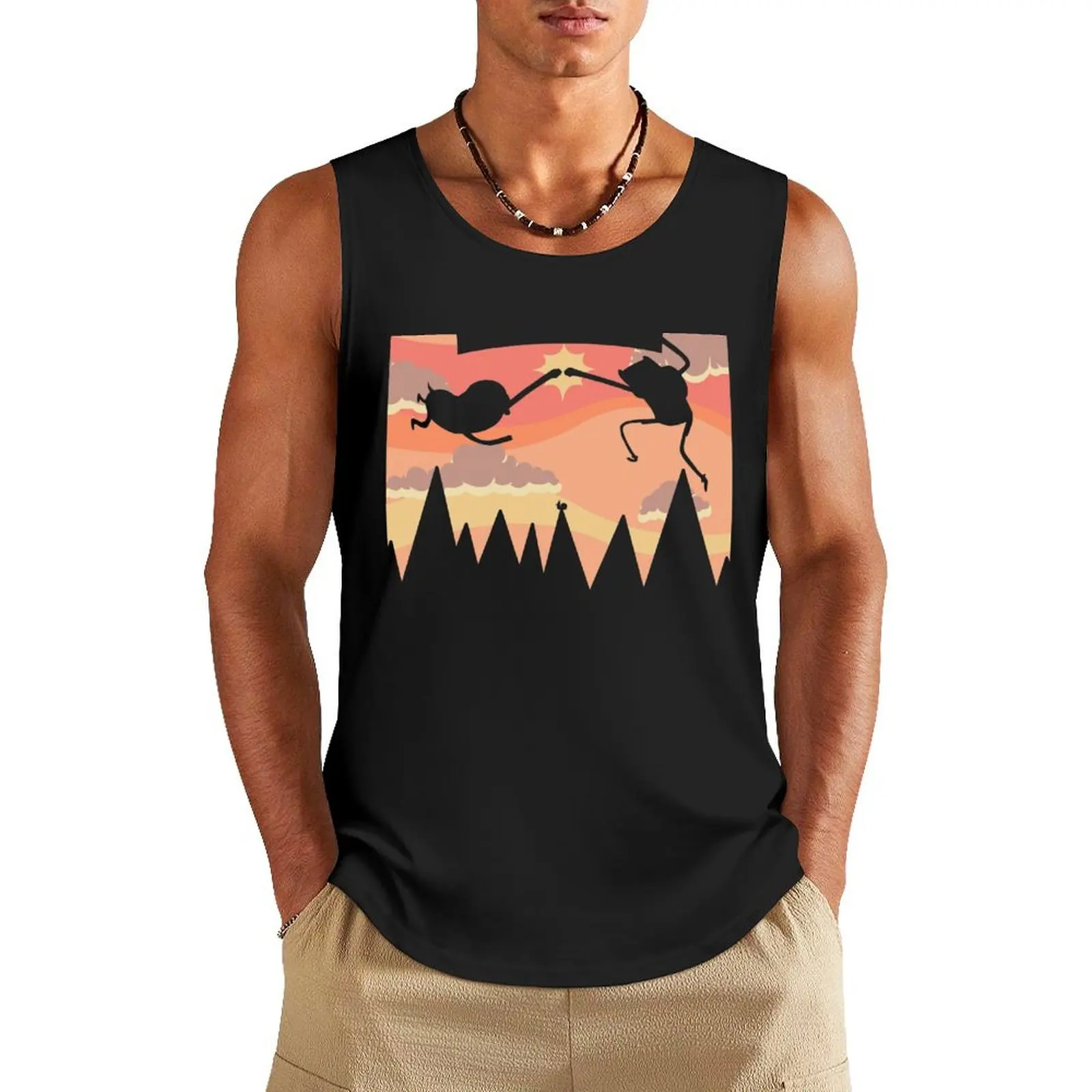 

Epic Fist Bump! (Adventure Time) Tank Top gym top cotton t-shirts man
