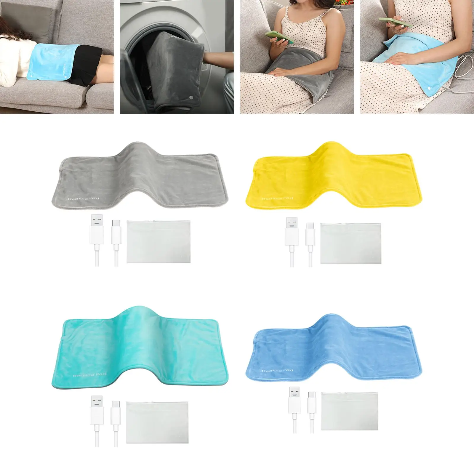 Heating Pad Warmer Pad Portable Washable Soft Electric Throw