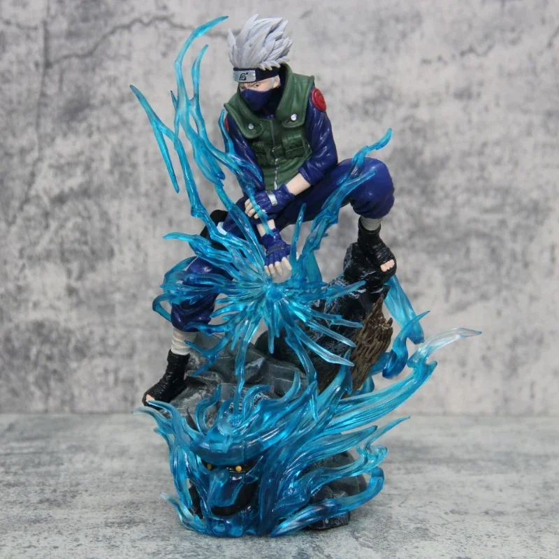 Naruto Hatake Kakashi Figuras Anime, Estatueta Gk, Estátua de PVC Ação, Boneca Modelo Figura, Brinquedos Colecionáveis, Presente, 23cm