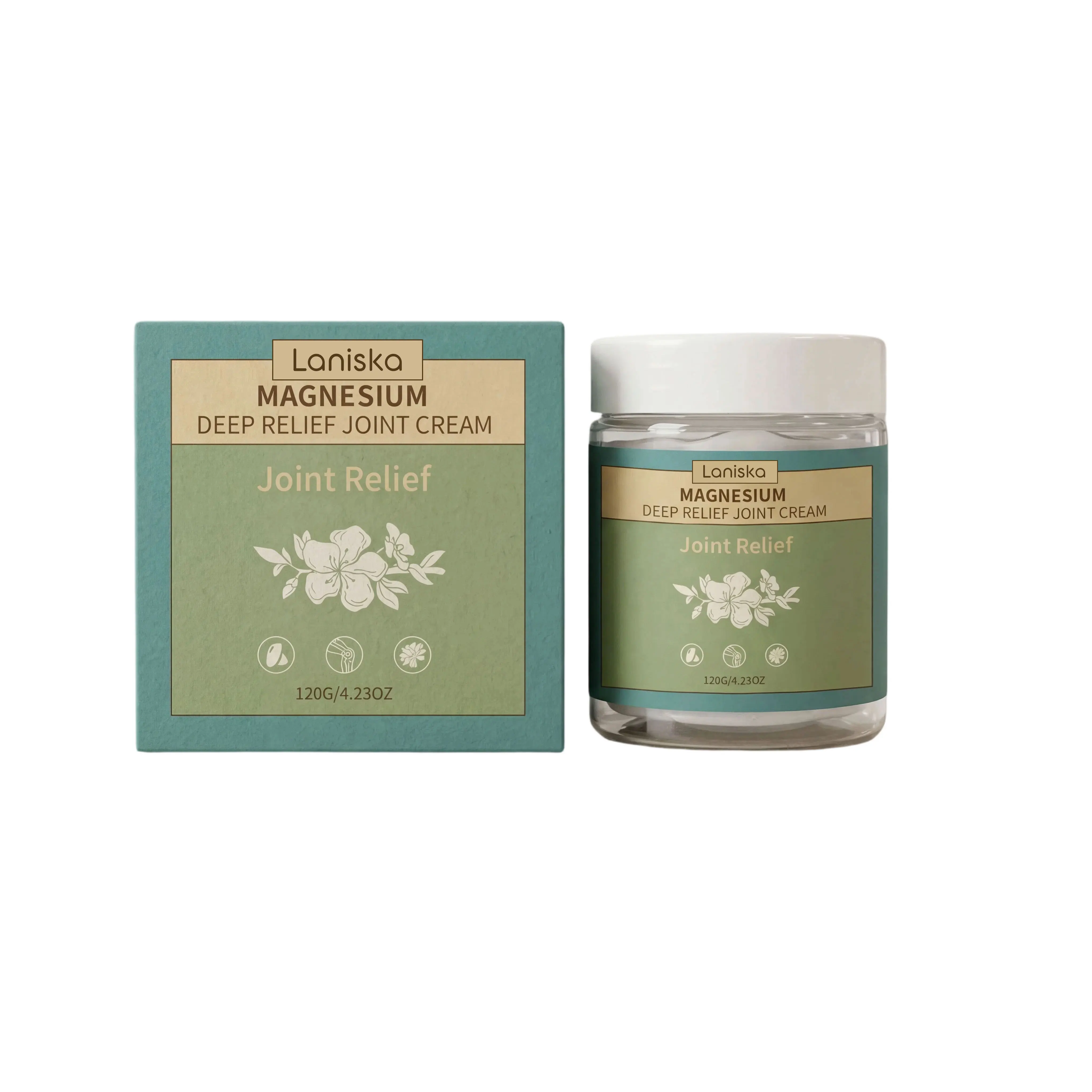 120g Laniska Total Relief Body Cream Gentle Exfoliating Knees Neck Back Soothing Nerve Long Lasting Daily Care For Dry Skin
