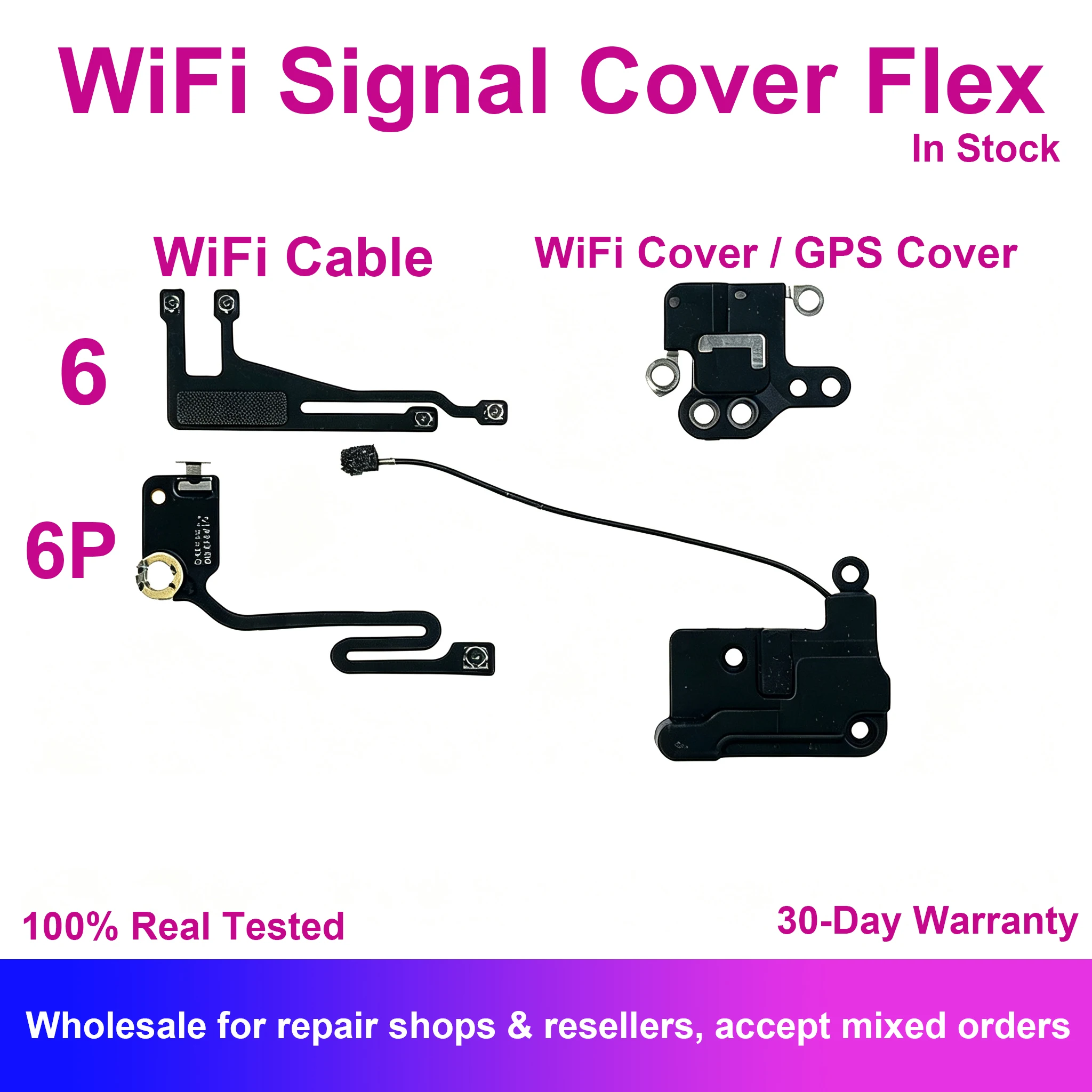 WiFi Signal Antenna GPS Cover Flex Cable For iPhone 6 6P Plus Wi-Fi Wireless Connector Receiver Replacement Repair Fix Parts