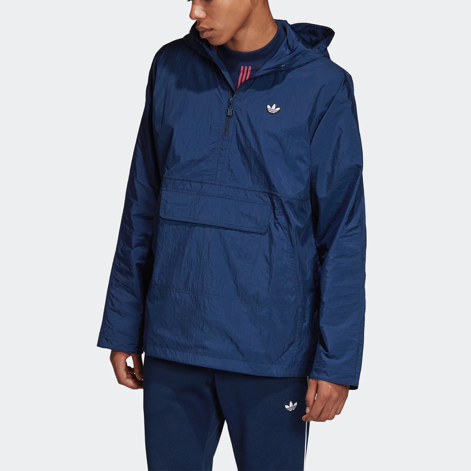 

Мужская спортивная повседневная куртка с капюшоном Adidas Authentic Current Season Trefoil DU7856