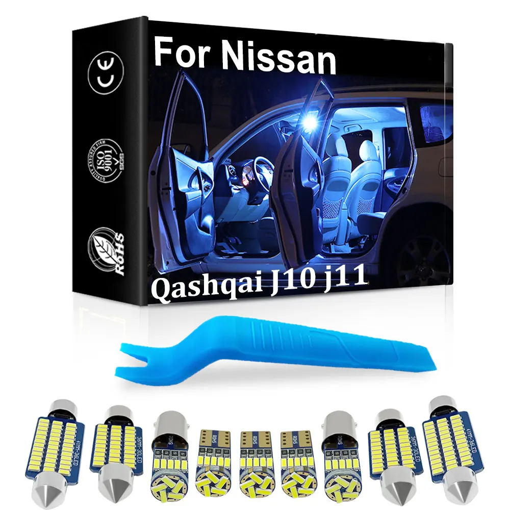 

Vehicle Canbus Interior LED Light For Nissan Qashqai J10 J11 2007 2008 2010 2012 2014 2015 2016 2017 2018 2019 2020 Indoor Lamp