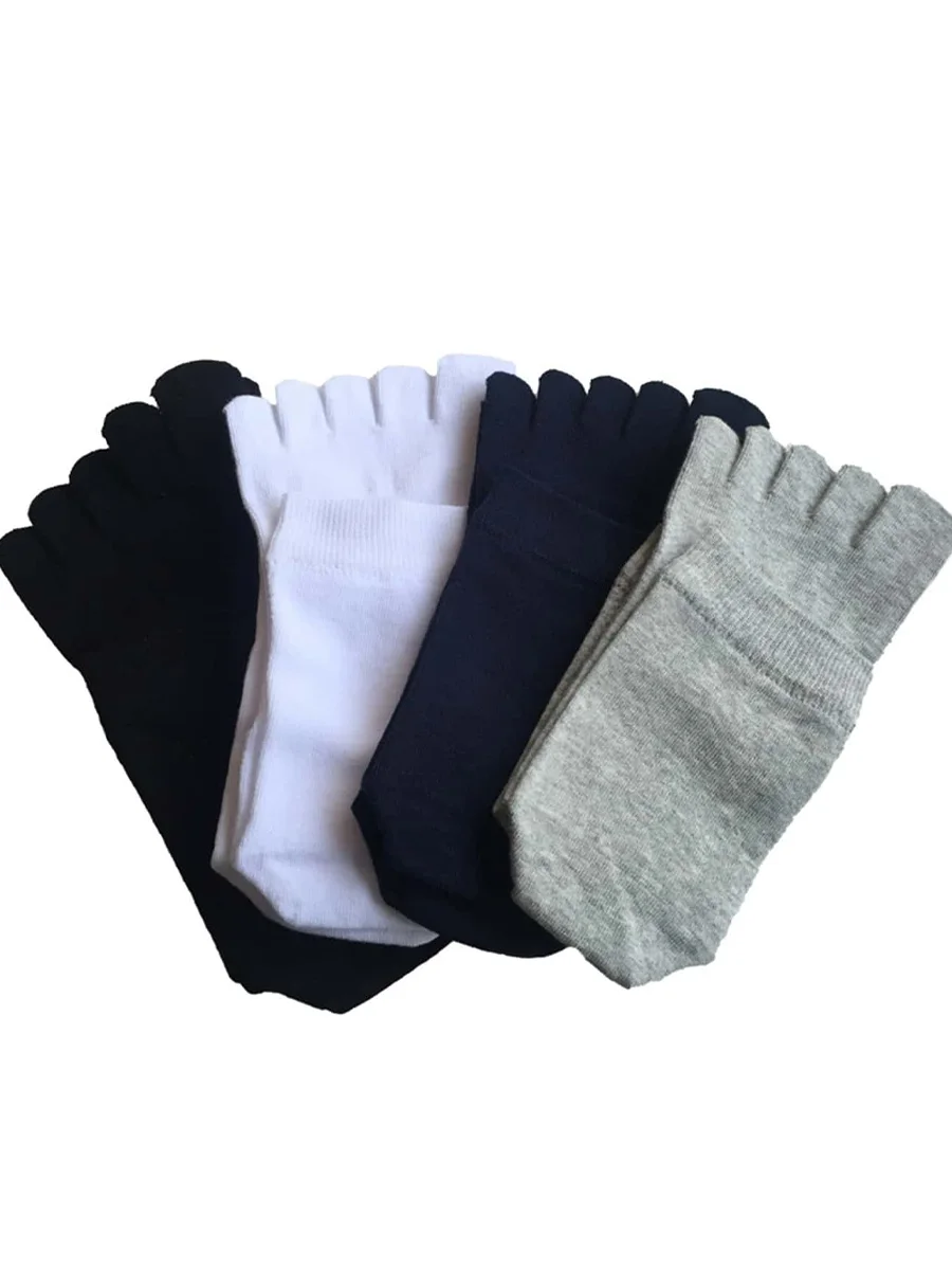 4 Pairs Of Sports and Leisure Five Finger Socks,Sports and Running Breathable Split Toe Socks For Spring and Summer