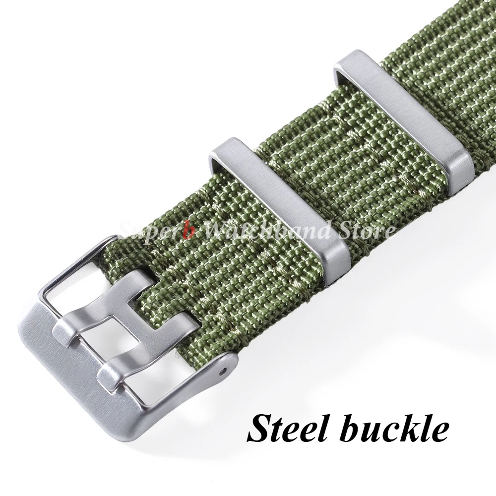 리브드 시계 스트랩 20mm 22mm 나일론 시계 밴드 세이코 오메가 시계 액세서리 군용 시계 밴드 스포츠 팔찌