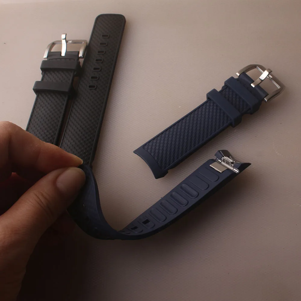 Cinturini per orologi in gomma per Iw 356802 / 376705   Orologio marino Aquatimer Cinturini speciali impermeabili a sgancio rapido22mm Alta qualità