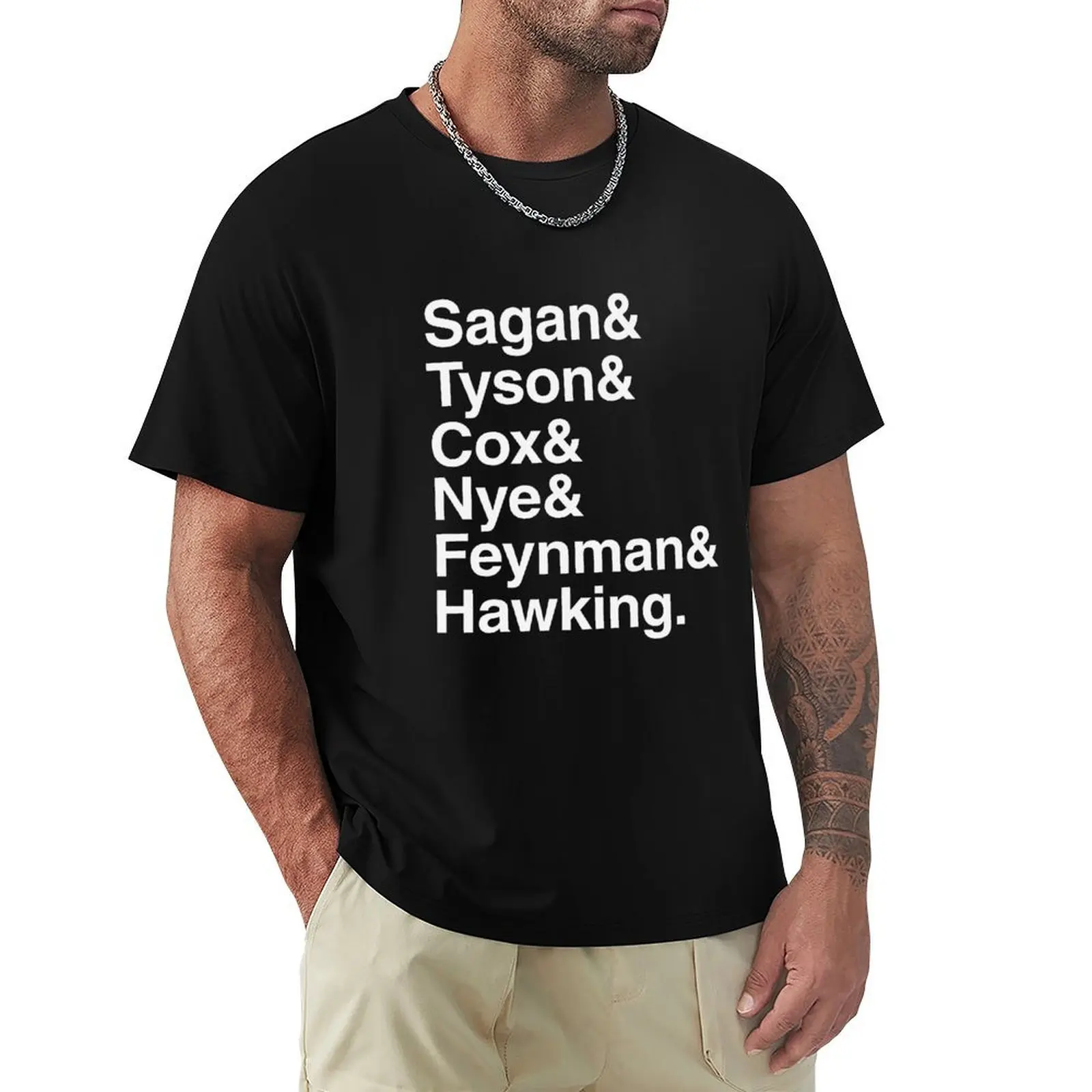 

Scientists who have popularised science T-Shirt summer top funny meme t-shirts shirts graphic tee mens designer t shirt