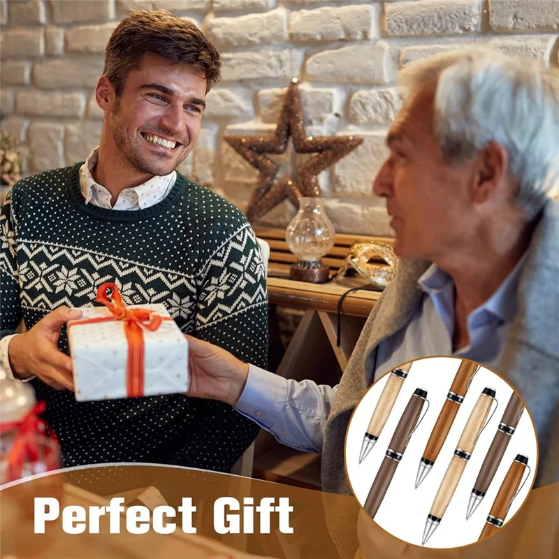 BAAR-10 Pezzi Set di penne per tornitura del legno con ricariche Kit di penne rotanti per tornitura del legno Tornio sfuso Forniture per tornitura per la creazione di penne