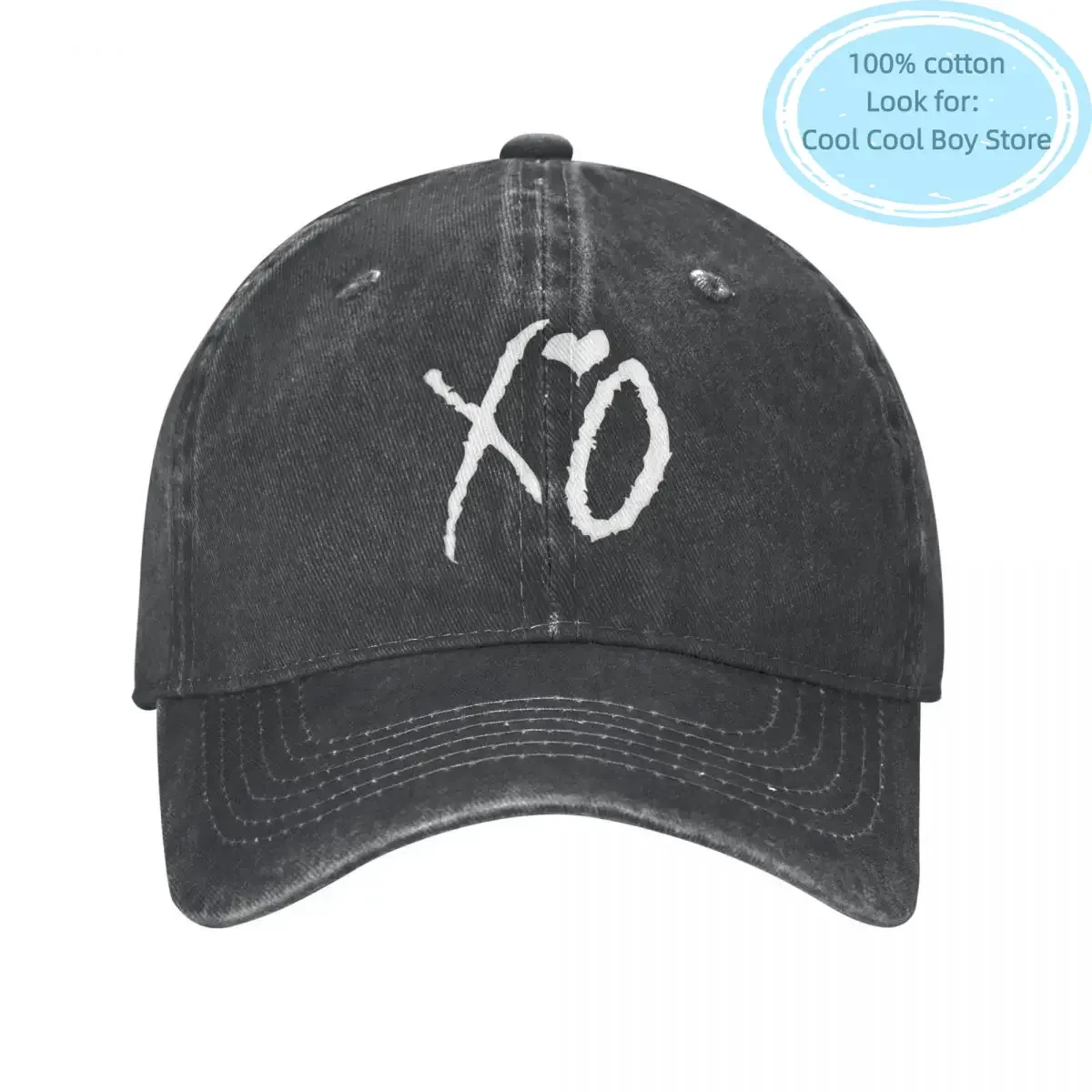 

Rapper The Weeknd Dawn FM Baseball Cap Casual Distressed Denim Headwear Unisex Outdoor Running Golf Gift Caps Hat