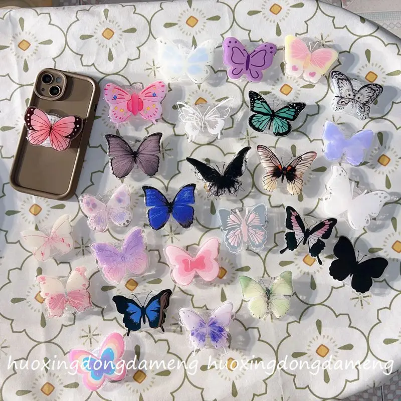 

Белая и красная бабочка для Magsafe, магнитная ручка для телефона, подставка Tok Griptok для iPhone, забавный складной держатель для беспроводной зарядки