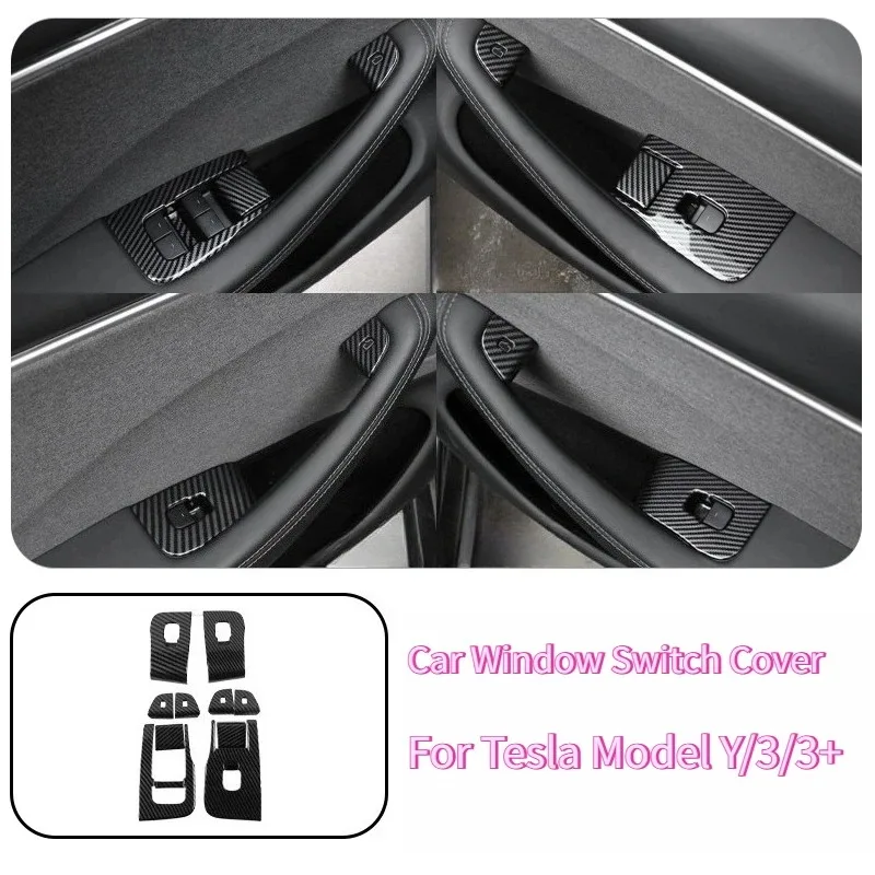 

Window Lifter Switch Buttons for Tesla Model 3 Y 2017-2023 LHD Door Open Handle Cover New Model3 Highland 2024 Car Accessories