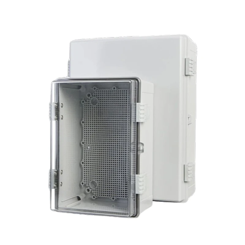 IP66 outdoor waterdichte ABS grijs/transparante hoes plastic elektronische aansluitdoos elektronische behuizing outdoor waterdichte doos - afbeelding 2