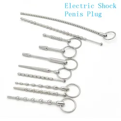 Electro Shock Penis Plug Urethral Sound Catheter Electrical Penis Electric Ring Accessory Sex Toys For Men Masturbation