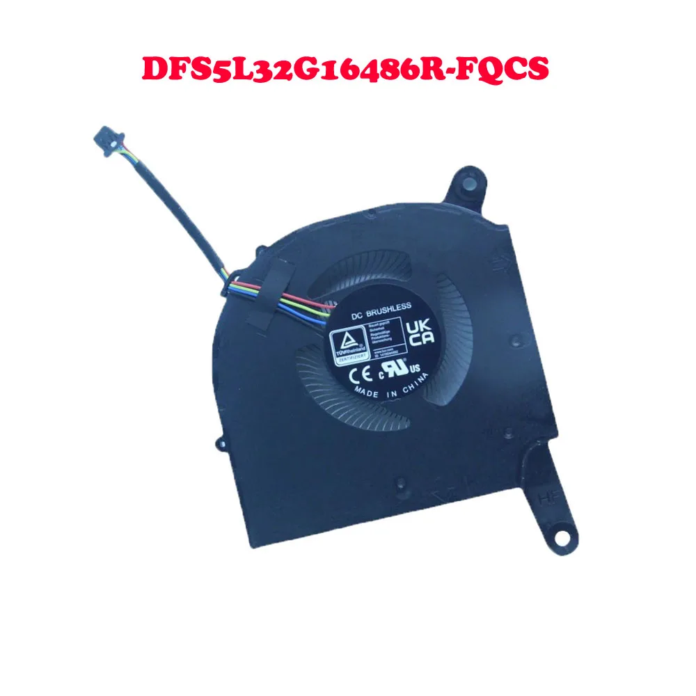 Laptop FQCS FQCT AERO 14 OLED CPU GPU FAN For Gigabyte DFS5K22305283Q-FQCS 4PIN DFS5L32G16486R-FQCT FQCS FQCT New