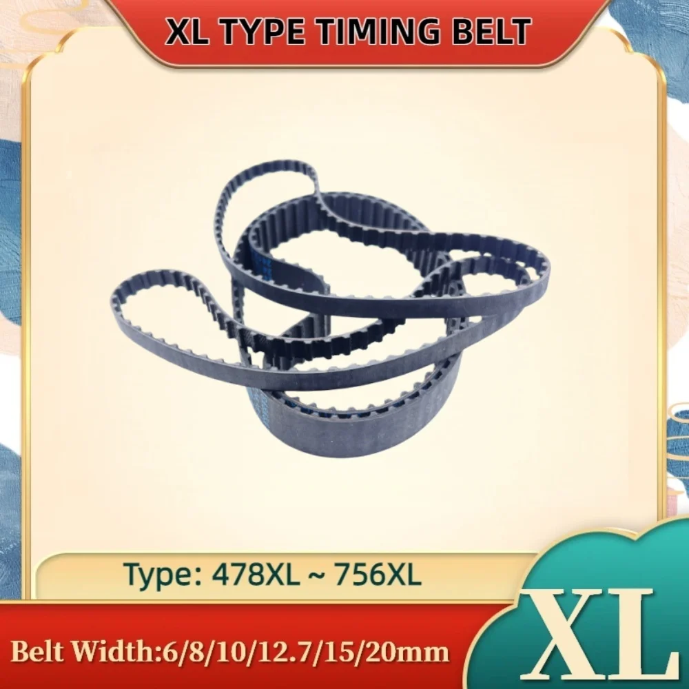 XL Timing Belt Model 478XL to 756XL XL Rubber Belt Tooth Pitch 5.08mm for CNC XL Belt Width 6 8 10 12.7 15 20mm Synchronous Belt