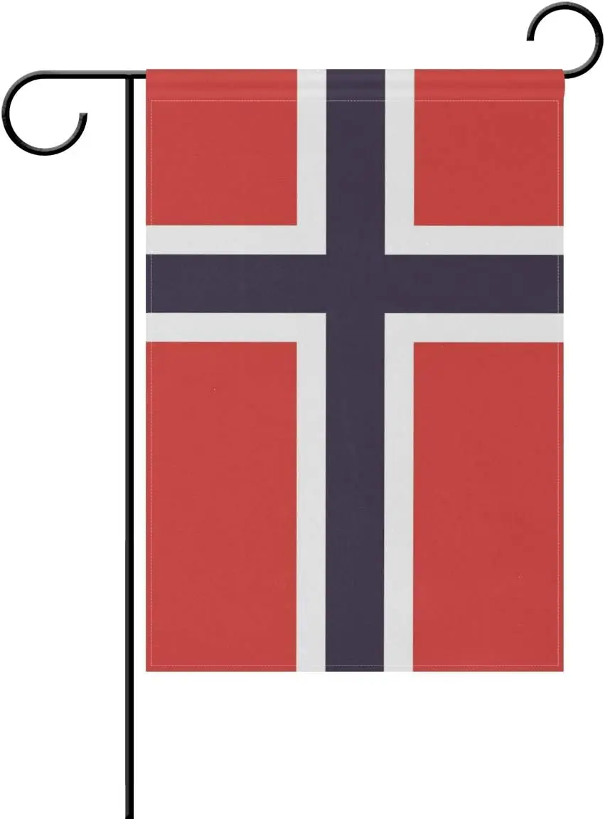 Norway Norwegian Garden Flag 12x18 Inch vertical Outdoor-Double Garden Yard Flags Welcome Flags Decorations