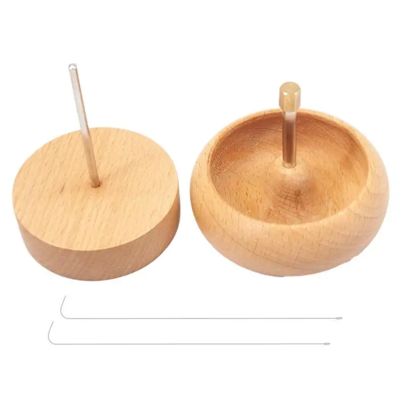 Quickly Beading Bowl Loader Kit 1Set Wooden Bead Spinner DIY Jewelry Making Bead Devices Set For Craft Seed Beading Supplies