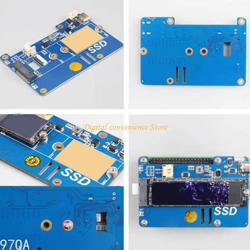 97QA MPS2280P PCIE TO M.2 NVME SSD bo mạch cho RPI 5 với sức mạnh đáng tin cậy